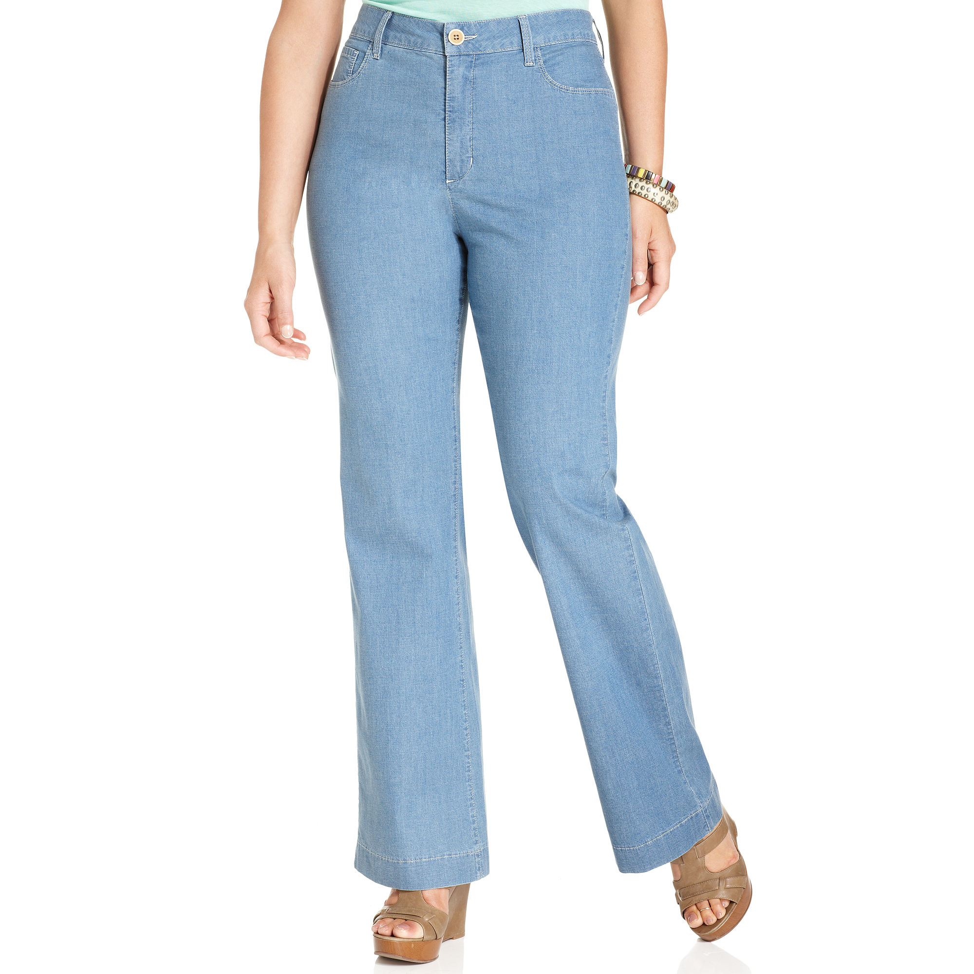 Not Your Daughter's Jeans Nydj Plus Size Jeans Lizzie Wideleg Catalina ...