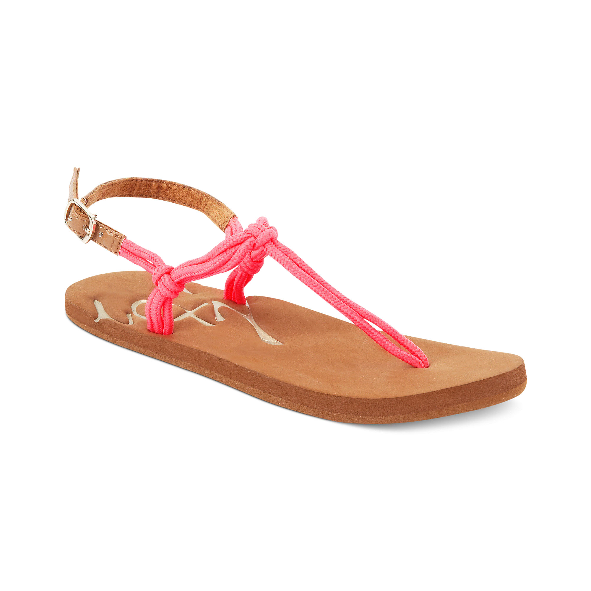 Roxy Catalina Flat Thong Sandals in Pink (Hot Pink) | Lyst