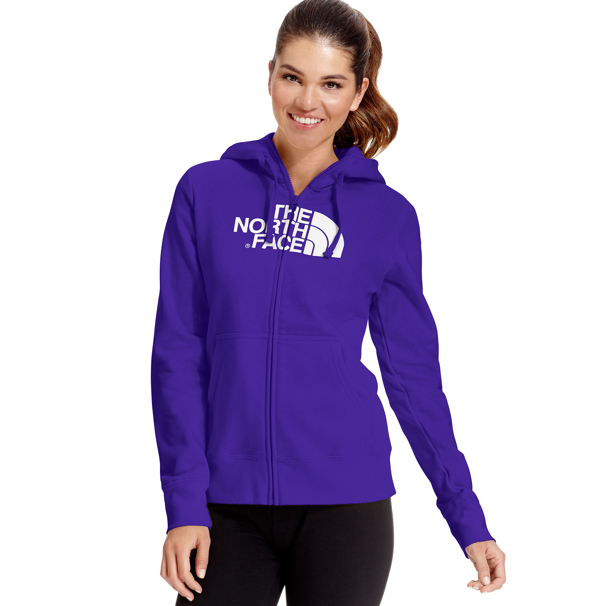 Lyst - The North Face Halfdome Logo Fleece Hoodie in Purple