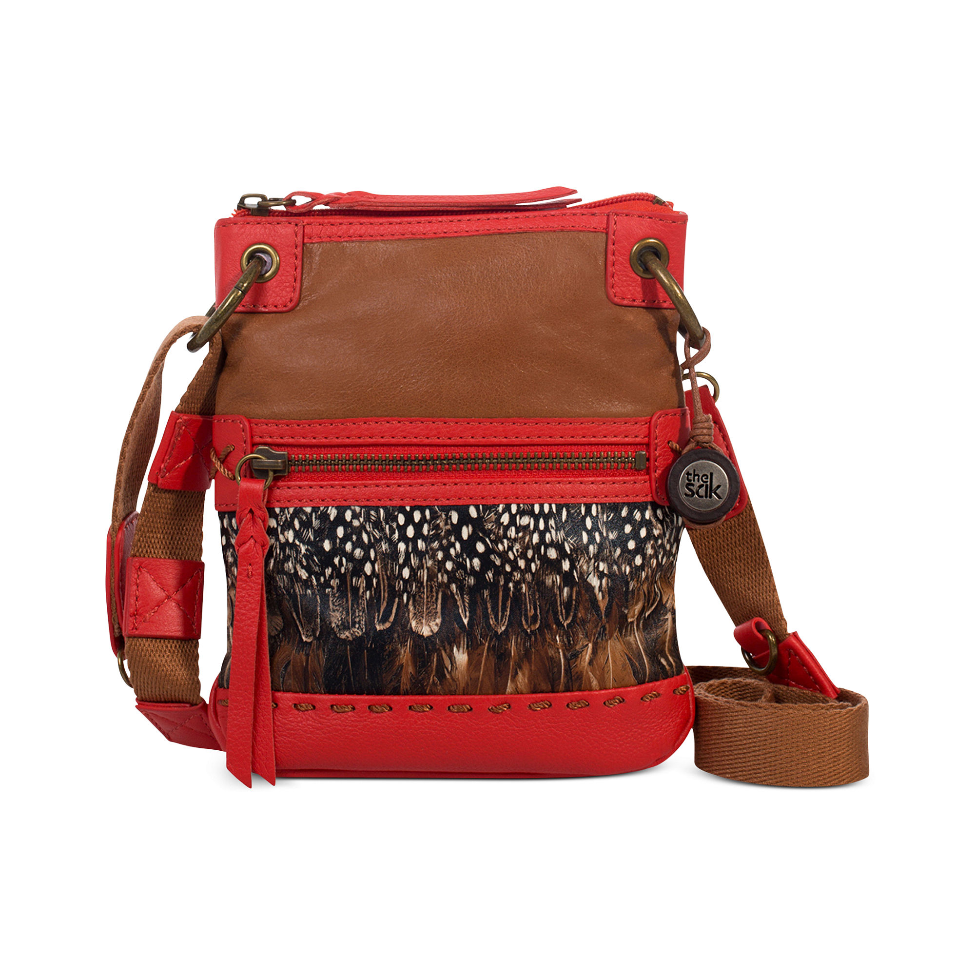 Lyst The Sak Pax Leather Mini Crossbody in Orange