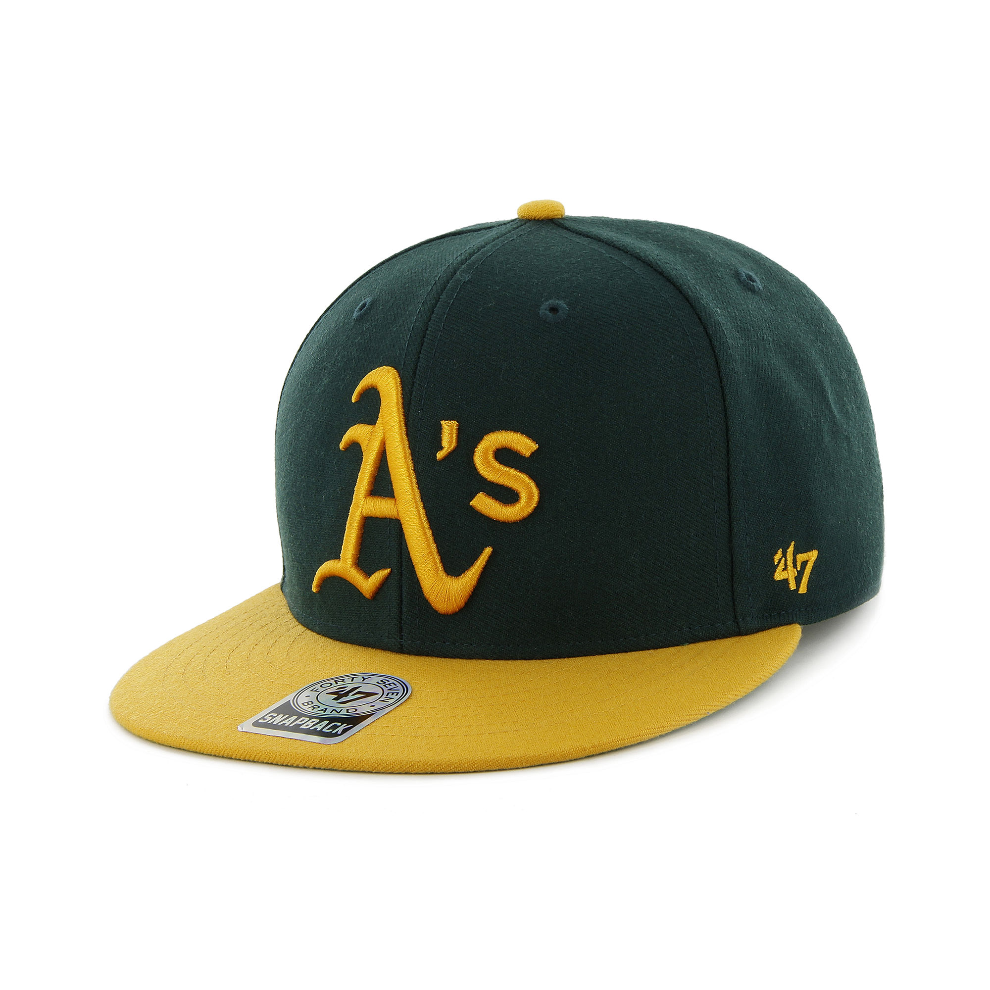 47 Brand Oakland Athletics Big Shot Snapback Hat In Green For Men Lyst 4515