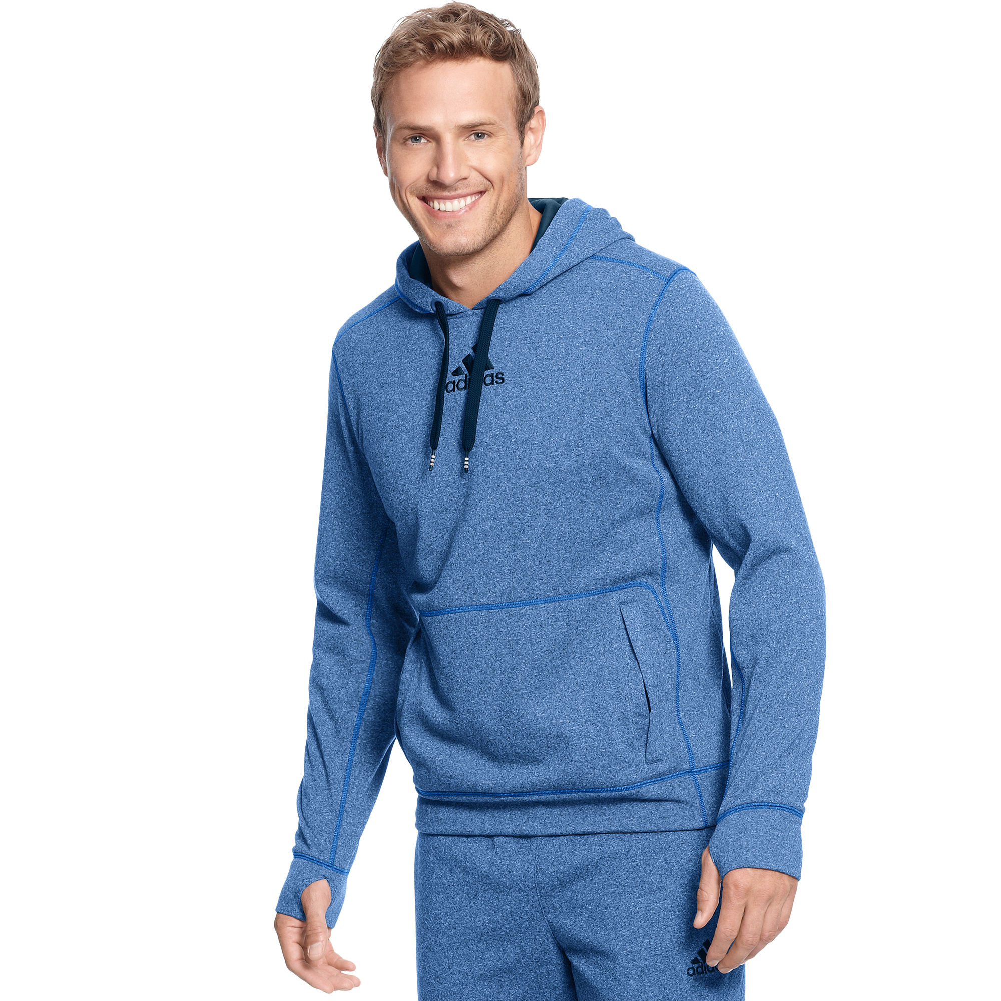 Lyst - Adidas Climawarm Ultimate Tech Fleece Hoodie in Blue for Men