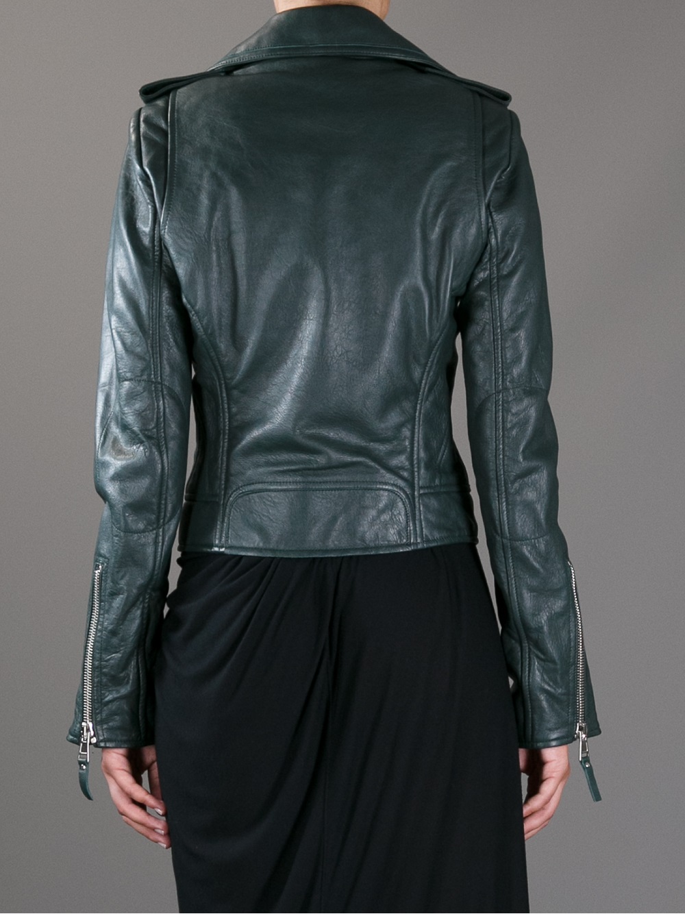 balenciaga green coat