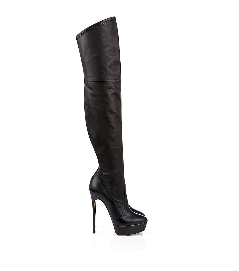 Casadei Otk Leather Boot in Black | Lyst