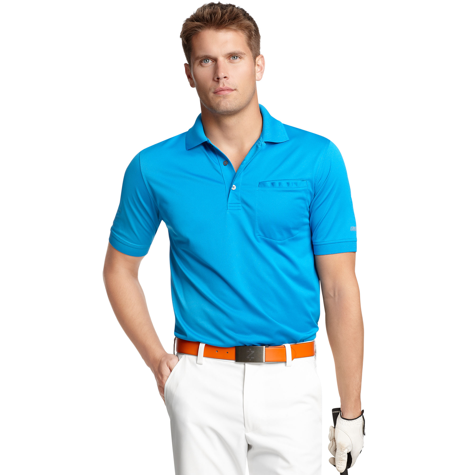 Lyst Izod Slim Fit Pocket Polo Shirt In Blue For Men