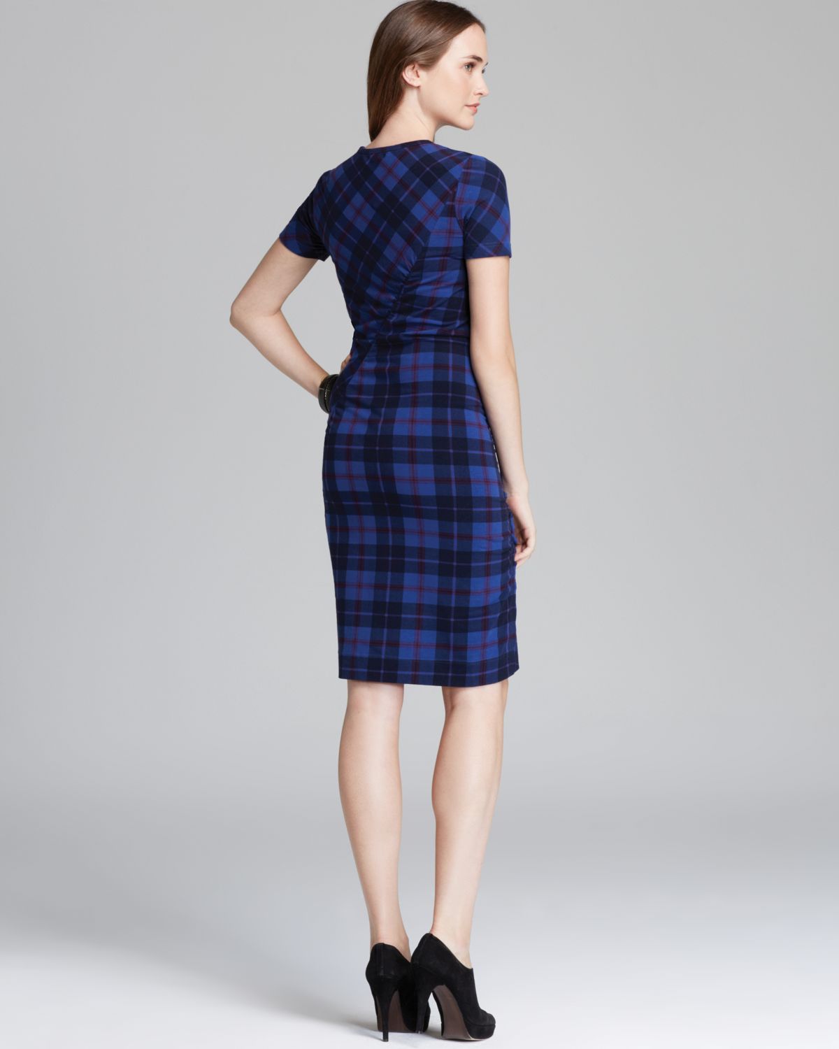 Marc by marc jacobs Toto Plaid Crepe Dress - Cambridge Red Multi ... Marc by marc jacobs Toto Plaid Crepe Dress - Cambridge Red Multi ...