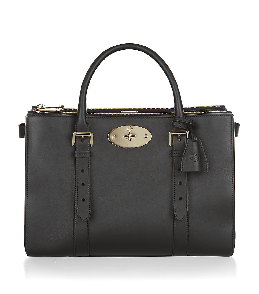 Mulberry Bayswater Double Zip Tote in Black (multi) | Lyst