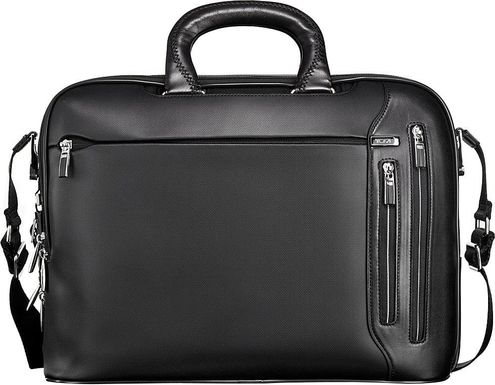 Tumi Arrivé Narita Leather Slim Briefcase - For Men In Black For Men | Lyst