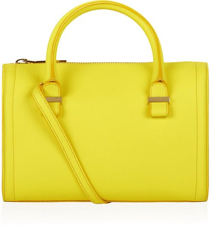 Victoria Beckham Seven Bowling Mini in Yellow (gold) | Lyst