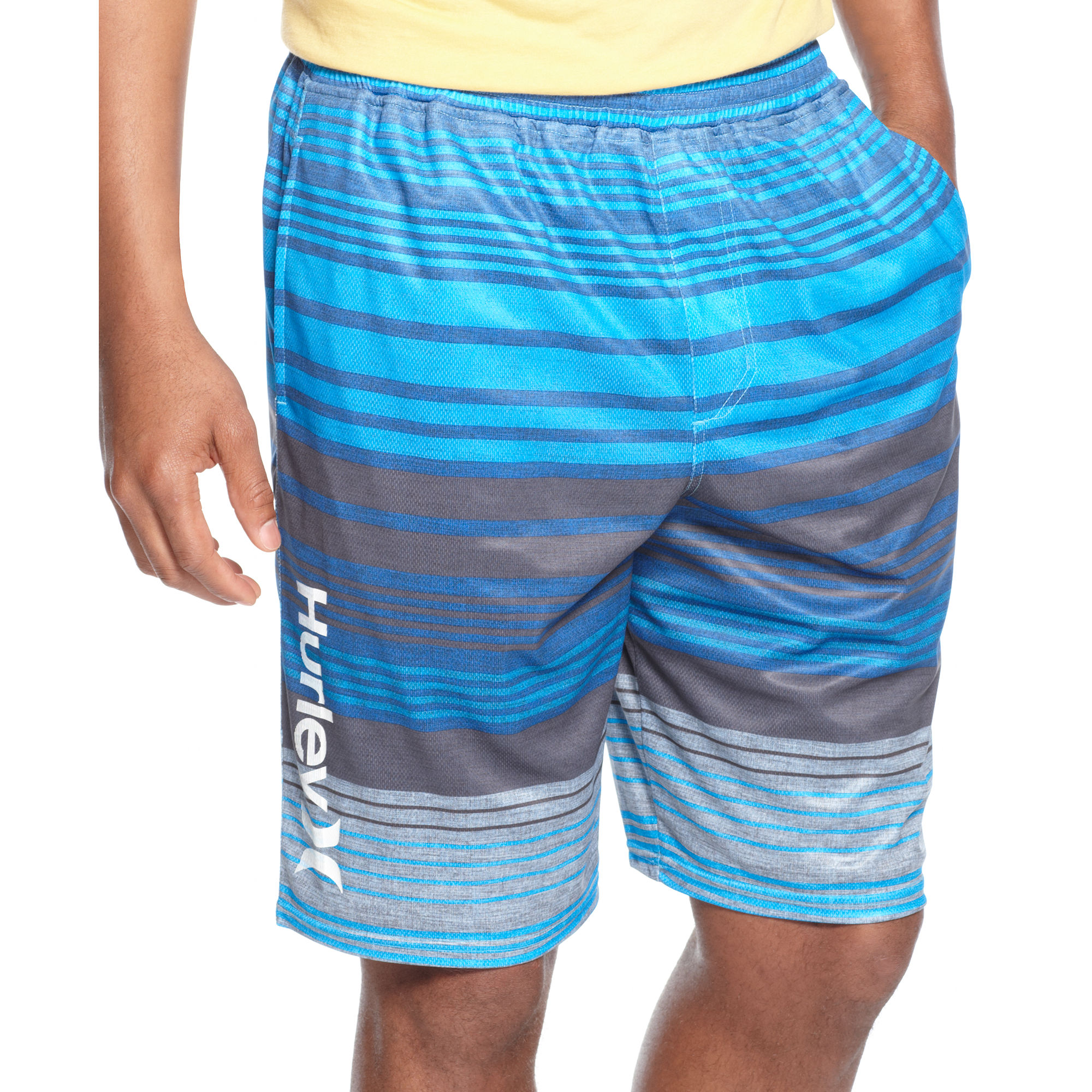 Lyst Hurley Ragland Mesh Shorts in Blue for Men