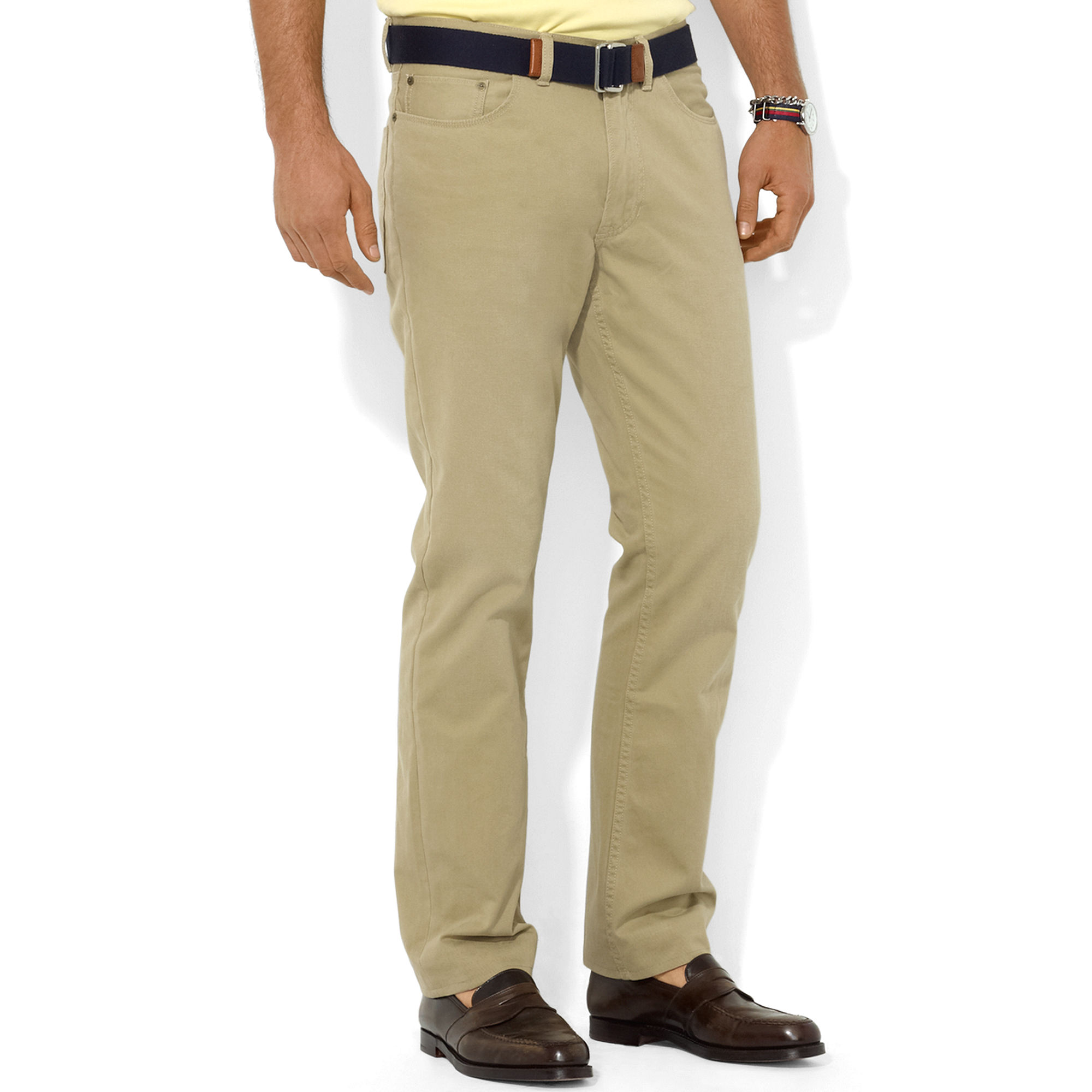 Polo ralph lauren Men's Core Pants, Flat Front Straight-fit 5-pocket ...
