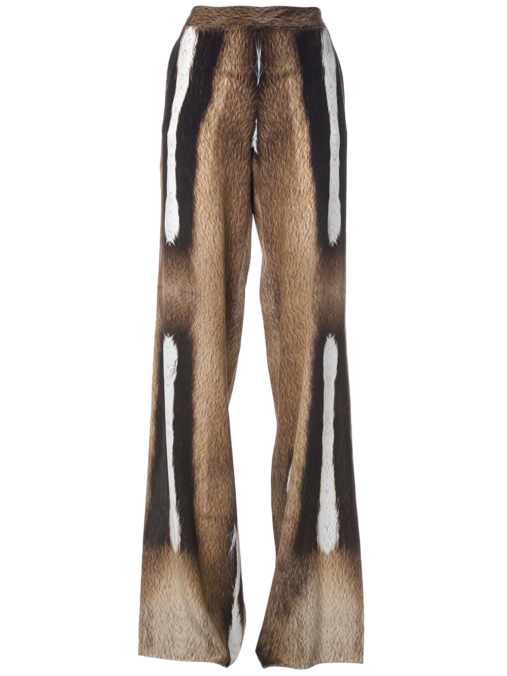 Lyst Roberto cavalli Fur Print Trousers in Brown