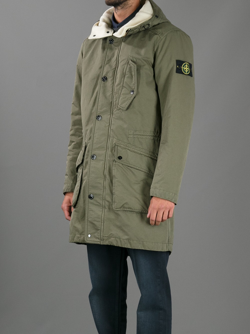 Lyst Stone Island Classic iParkai iJacketi in iGreeni for Men