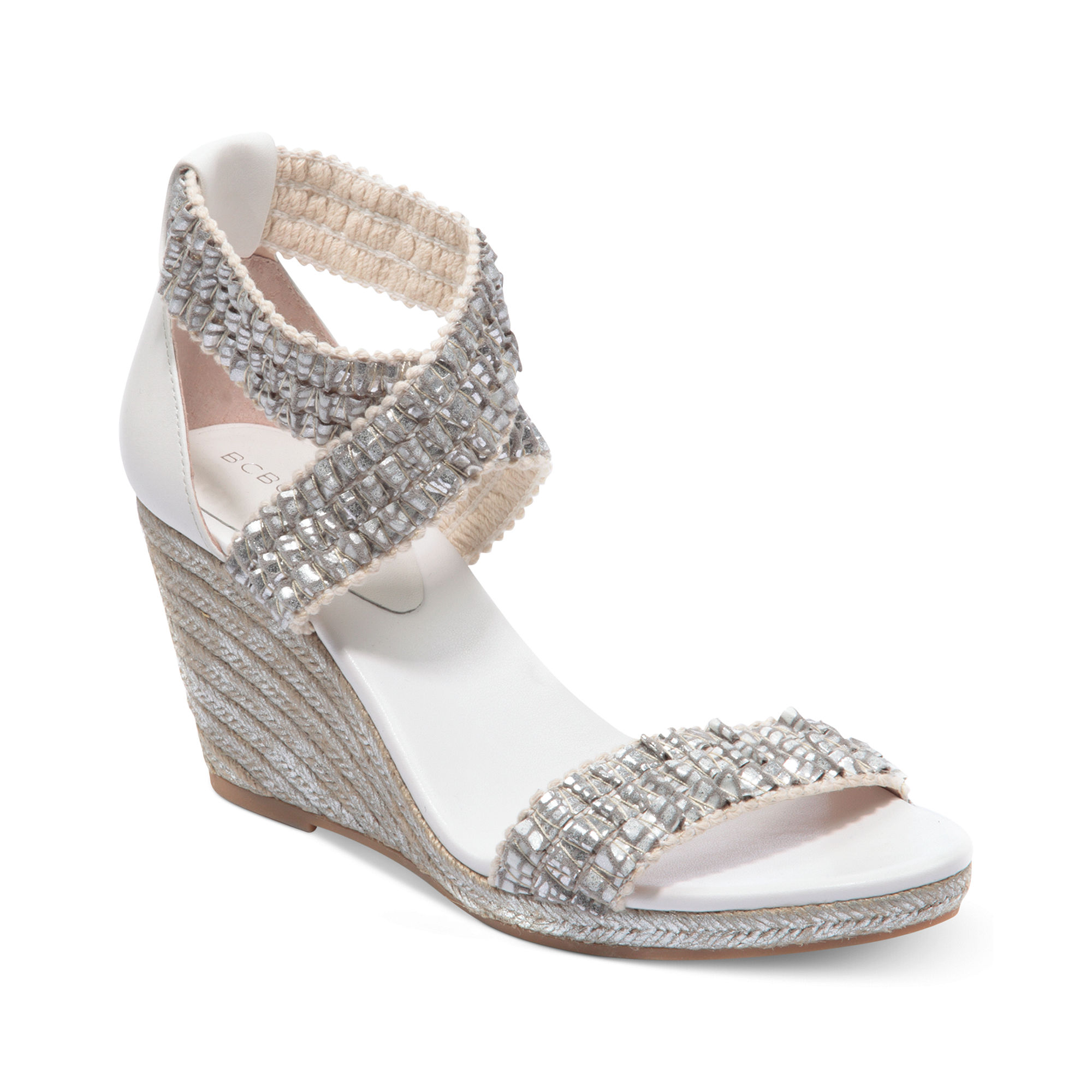 Lyst Bcbgeneration Barca Platform iWedge Sandalsi in Metallic