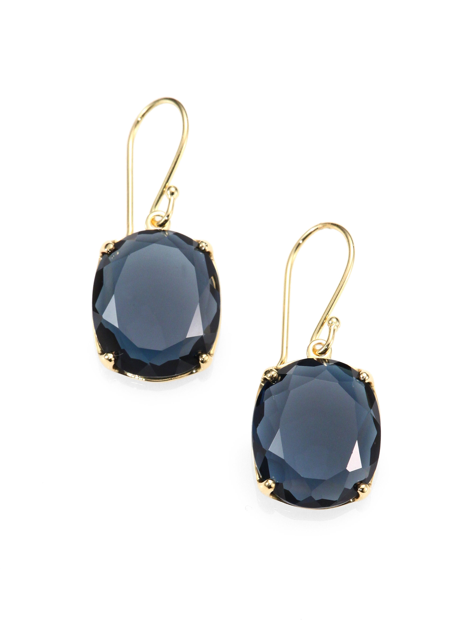 Lyst Ippolita Gelato London Blue Topaz 18k Yellow Gold Kiss Drop Gallery