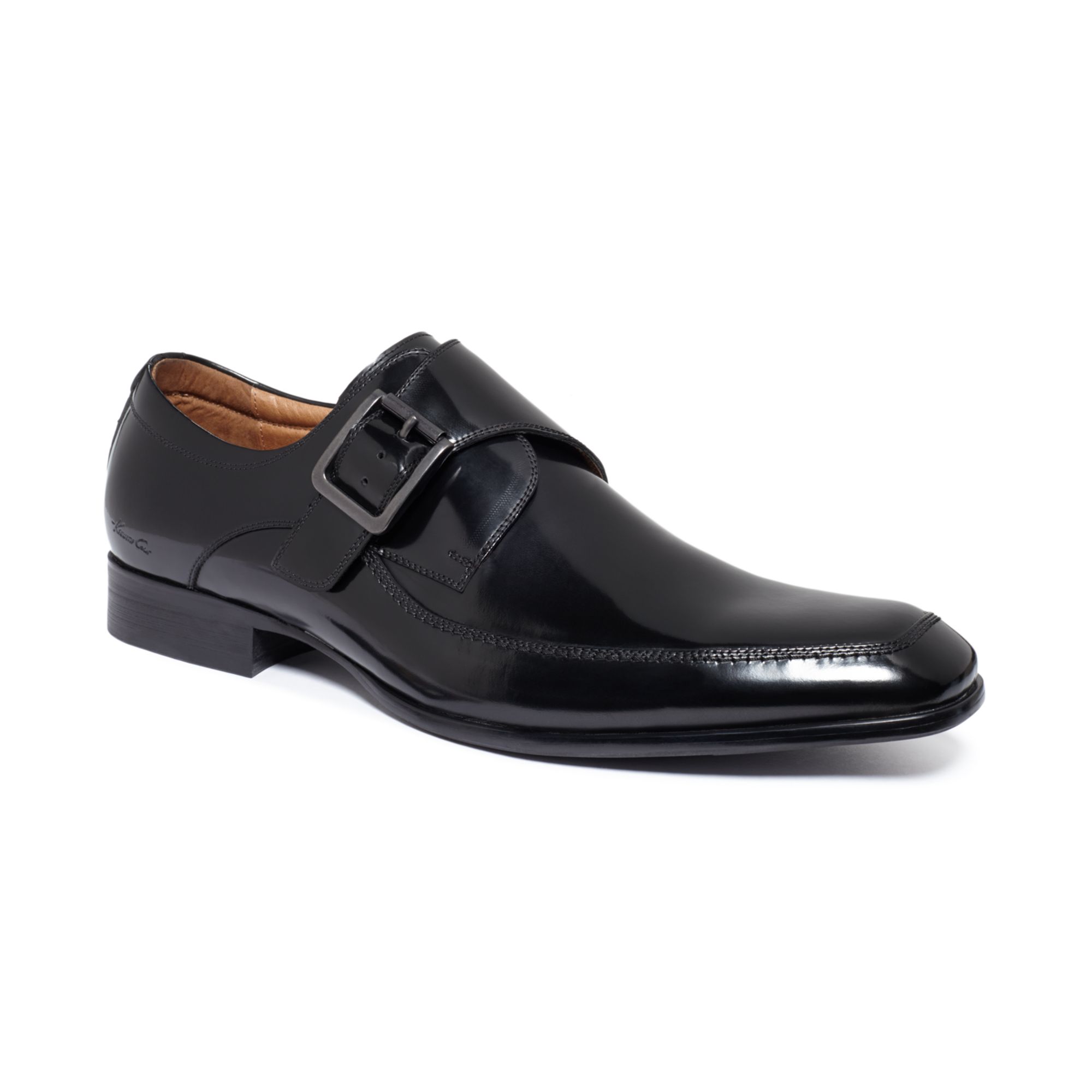 Kenneth Cole Ocean Blvd Monk Strap Shoes in Black for Men | Lyst