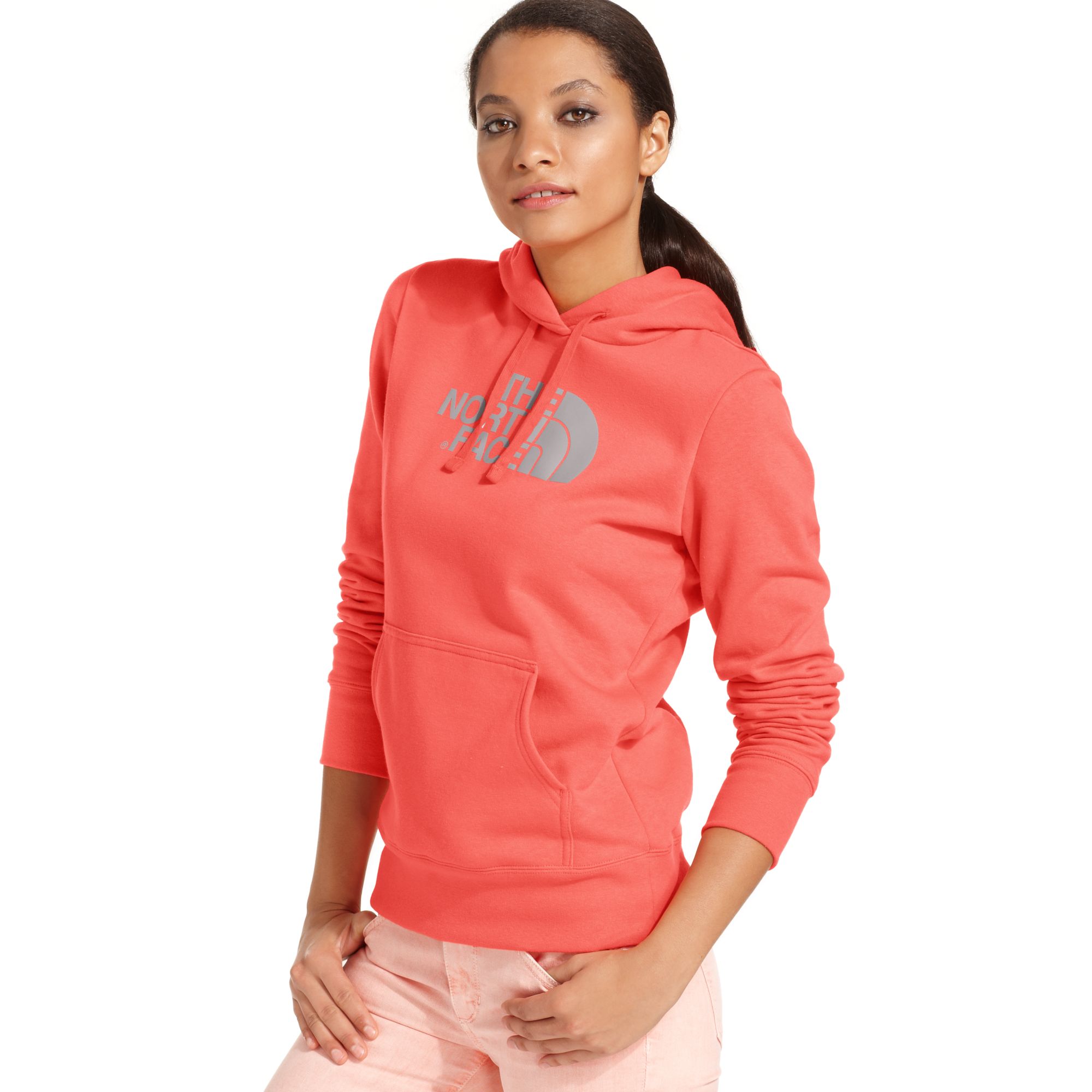 Lyst - The North Face Half-dome Logo Hoodie Sweatshirt in Orange