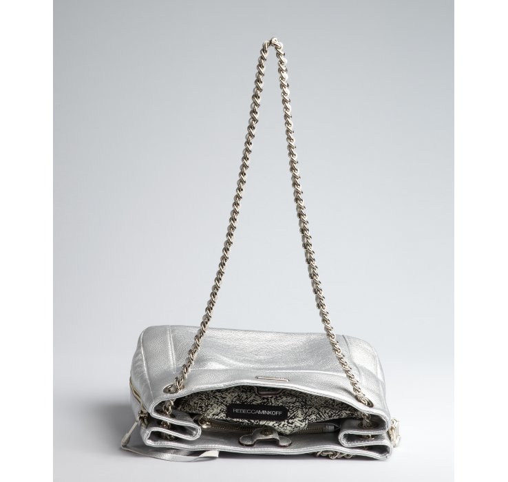 silver bag chain strap