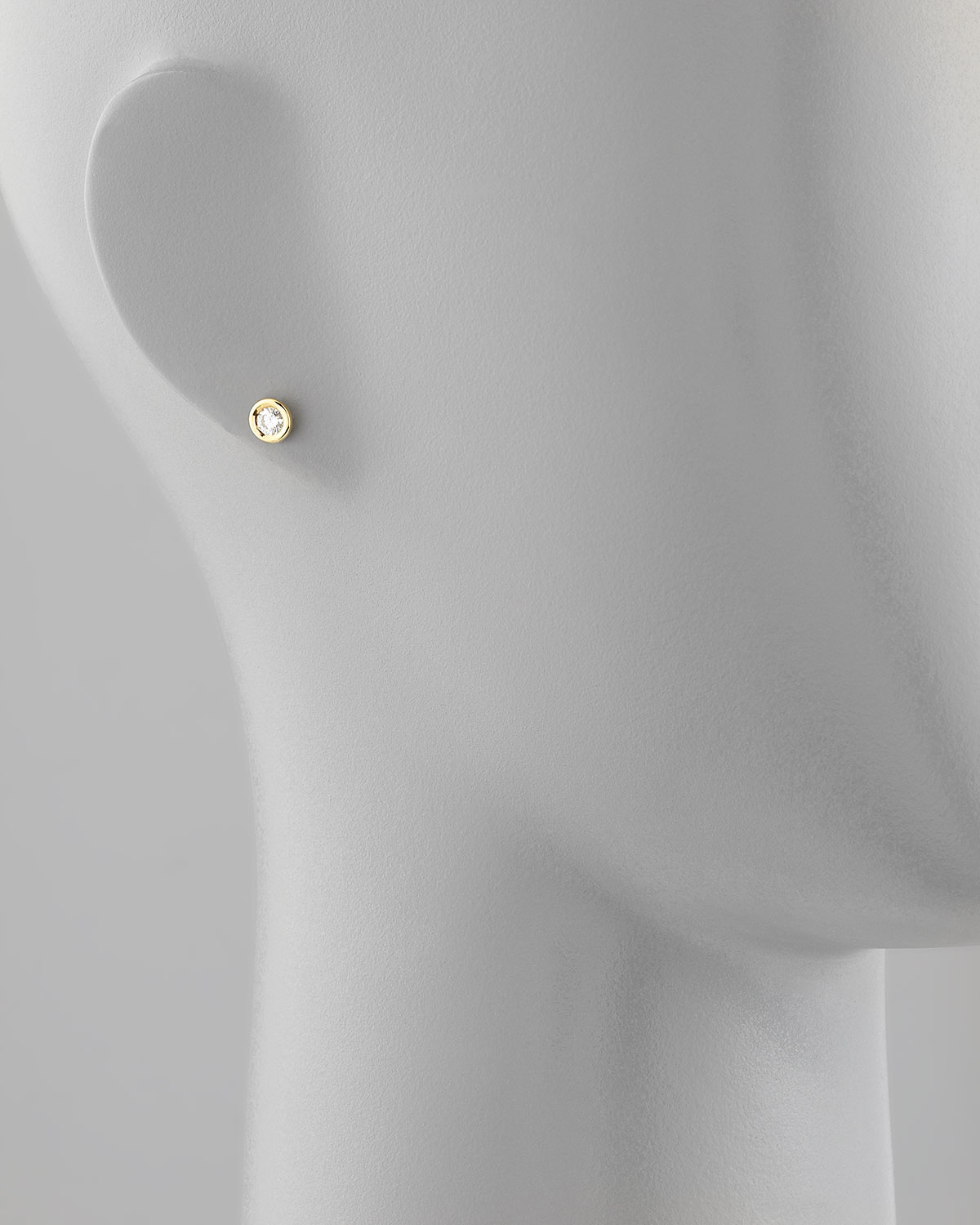 Lyst Roberto Coin 18k Yellow Gold Diamond Solitaire Stud Earrings Gallery