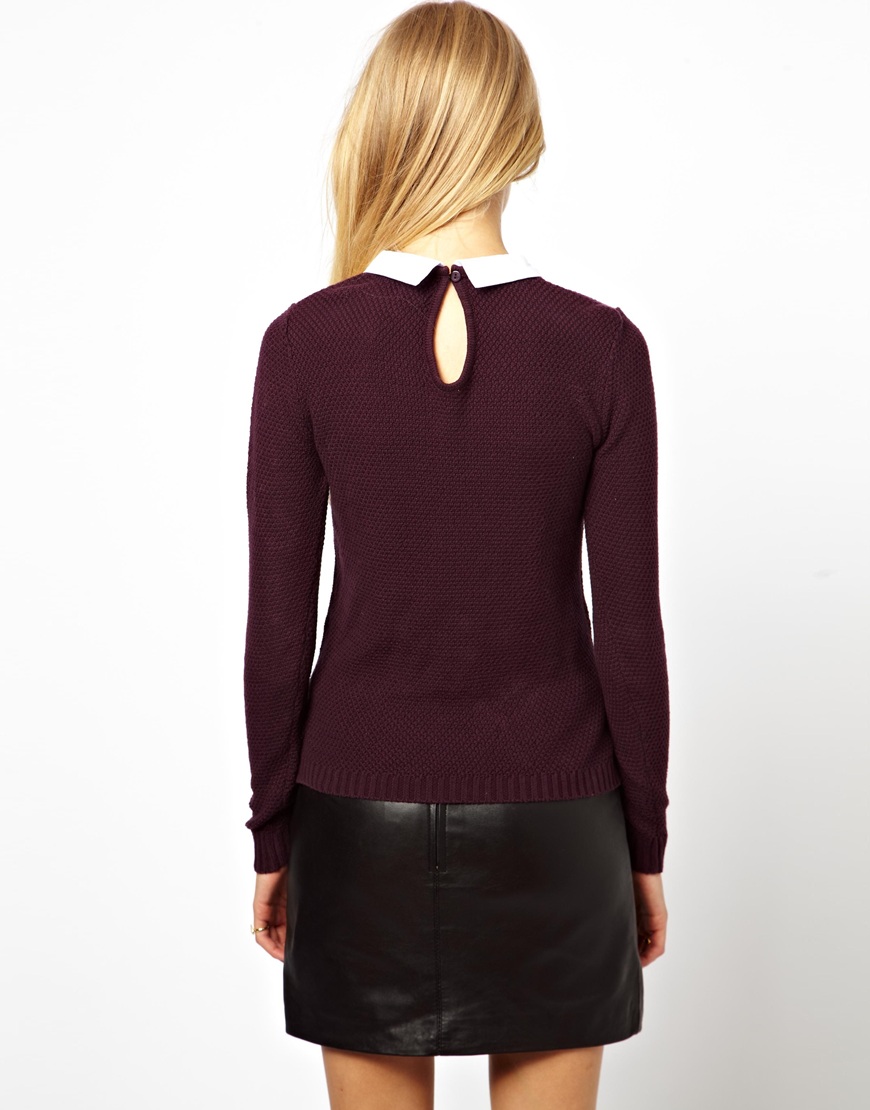 collar shirt with jumper