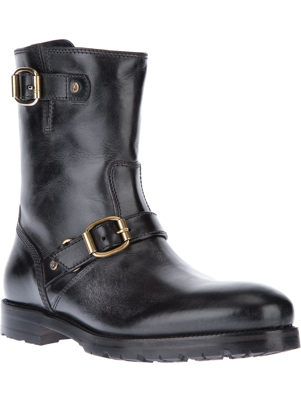 Lyst - Jimmy Choo Stripes Biker Boots in Black for Men