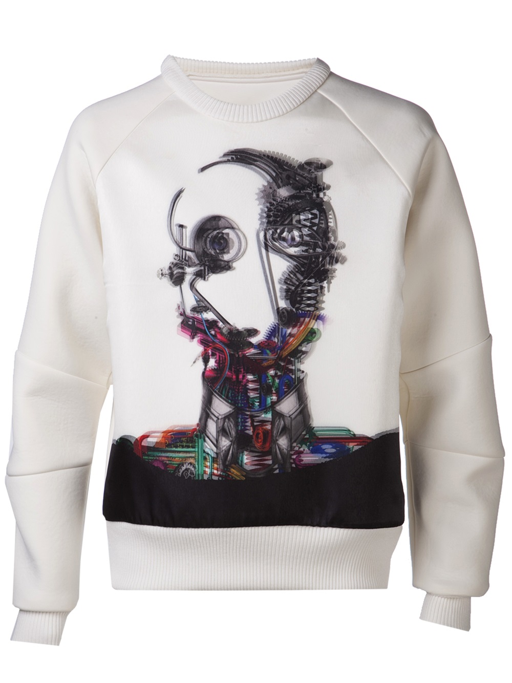 Lyst - Juun.J Robot Print Sweater in Natural for Men