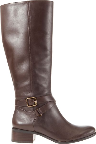 Ann Taylor Beckett Leather Riding Boots in Brown (Sultry Sable) | Lyst