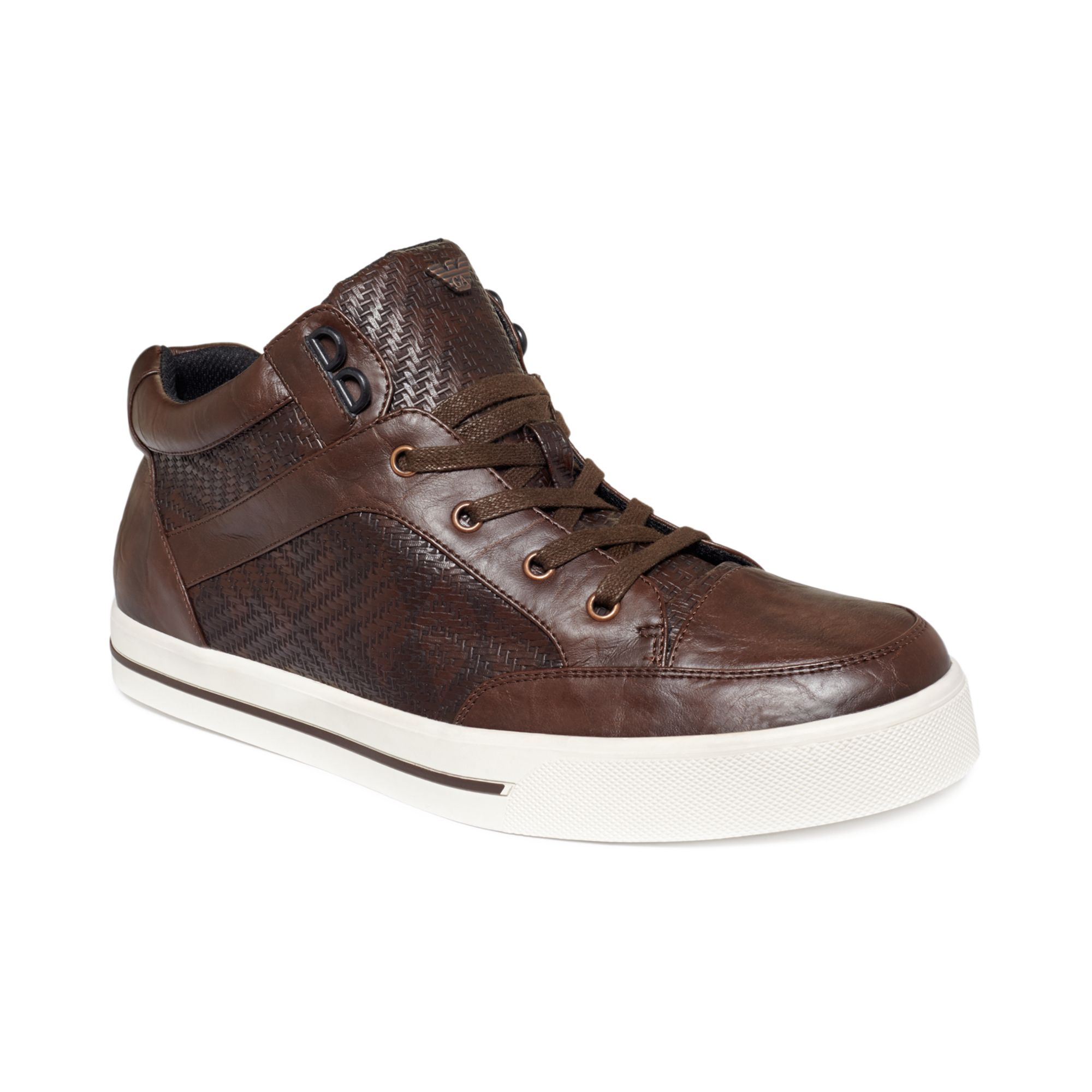 armani jeans high top sneakers