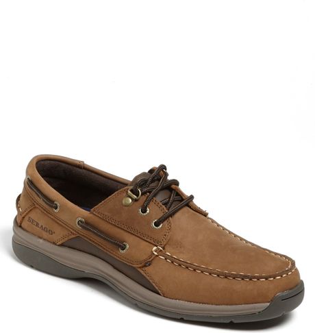 Sebago Helmsman Boat Shoe in Brown for Men (Chocolate Nubuck) | Lyst