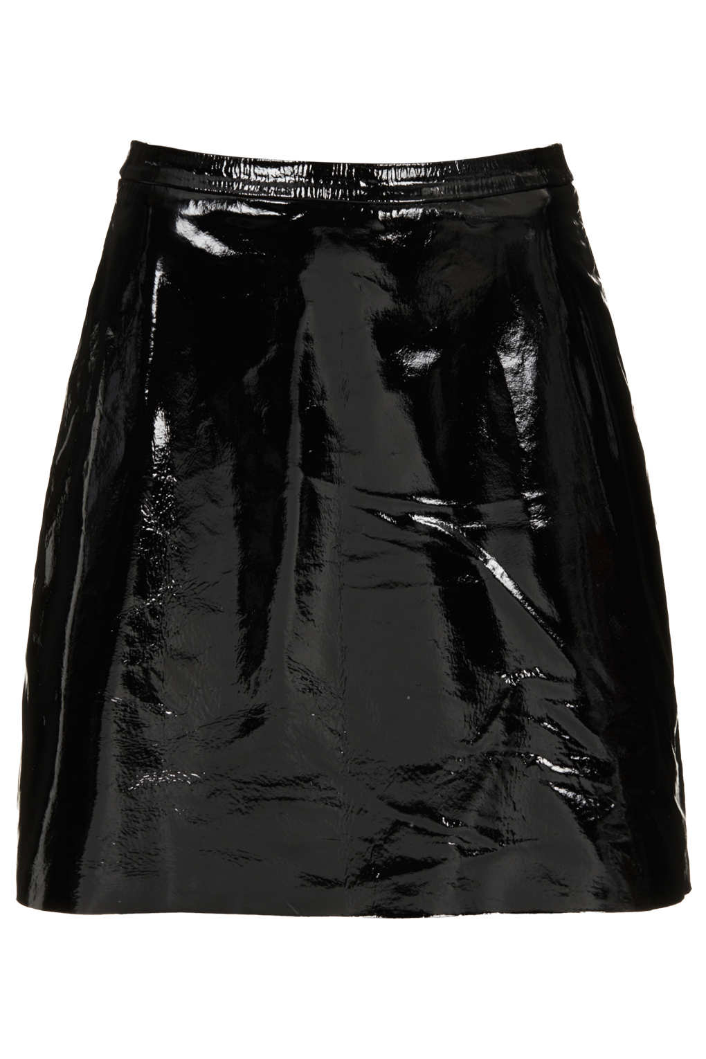 Lyst - Topshop Patent Leather A-line Skirt By Boutique in Black