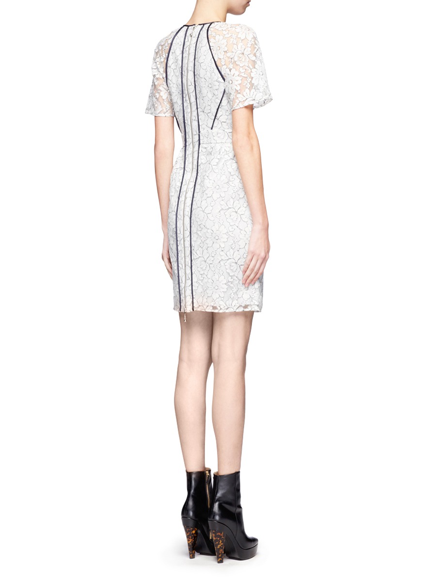 Lyst Whistles Rebecca Lace Dress in White