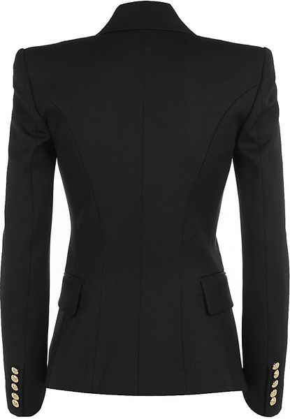 Balmain Military Blazer in Black | Lyst