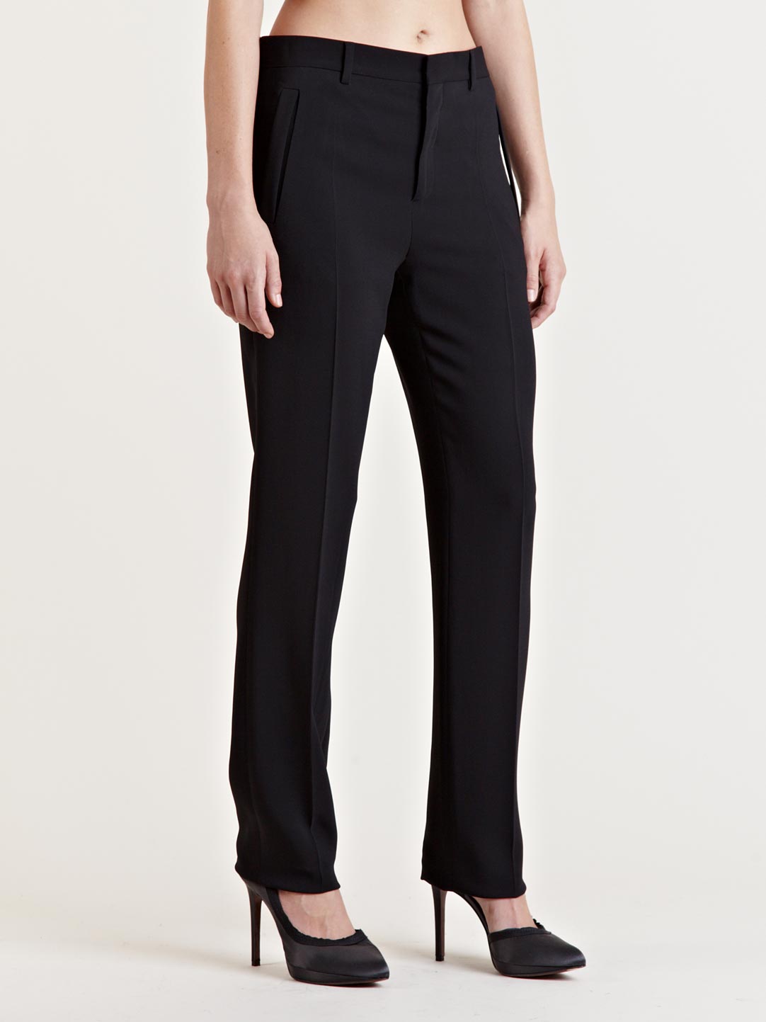 straight trousers for ladies