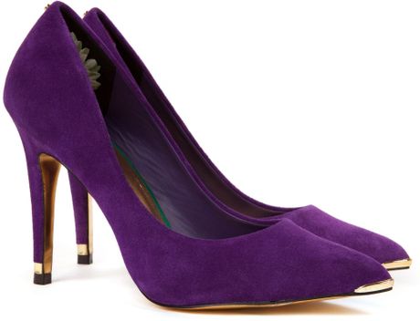 Ted Baker Neevo Pointed Court Shoe in Purple | Lyst