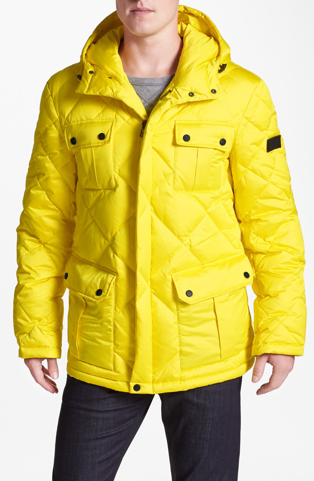 Adidas Slvr Down Jacket in Yellow for Men (Vivid Yellow) | Lyst