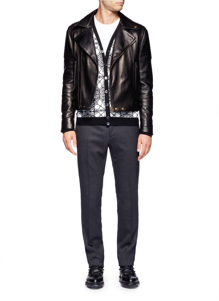 Lyst - Alexander Mcqueen Stained Glass Printed Cardigan in Gray for Men