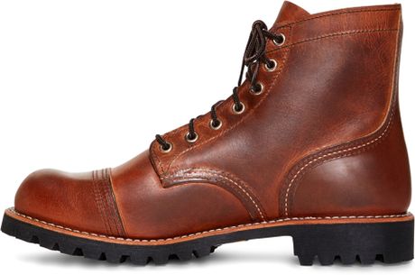 iron ranger brooks brothers wing boots lyst brown