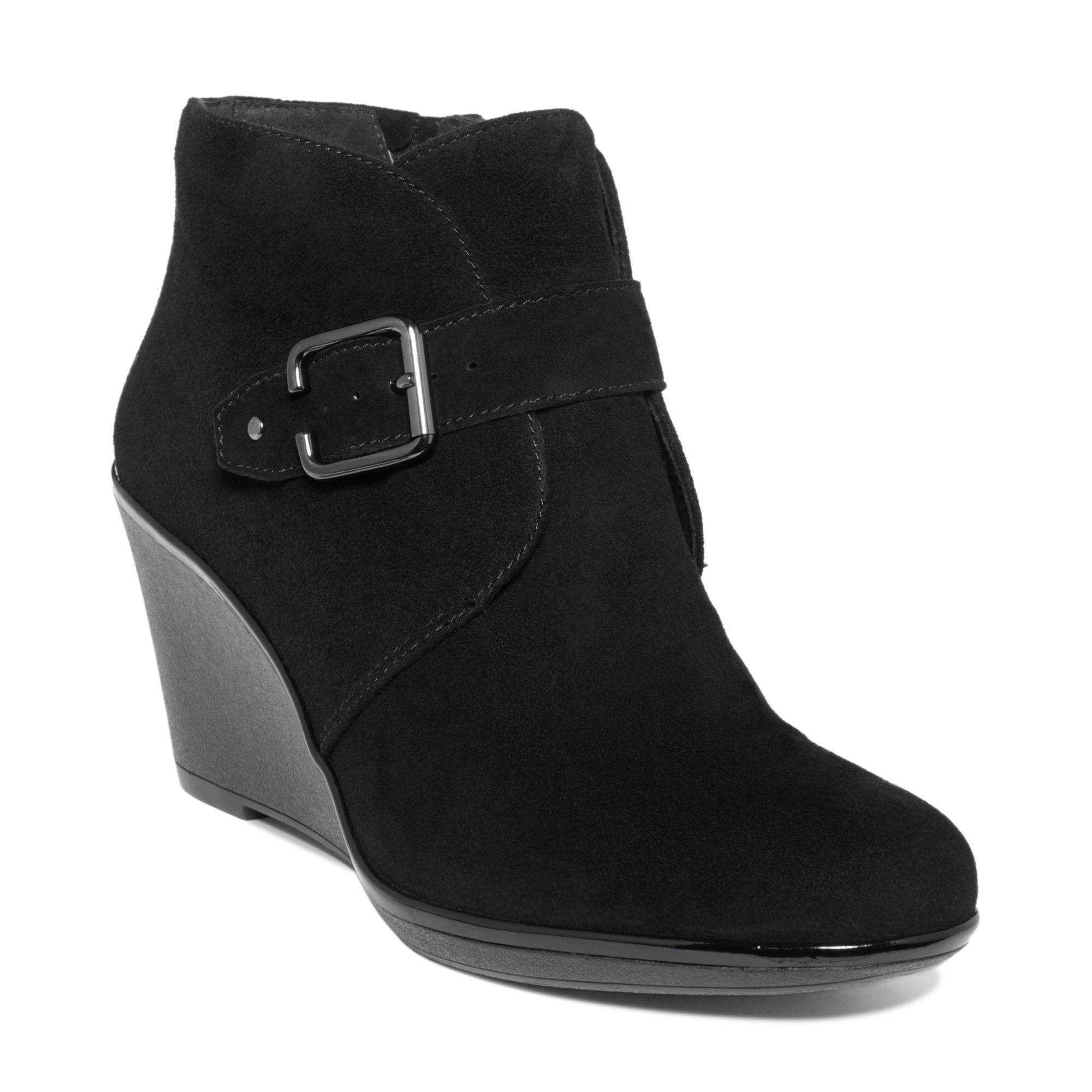 Lyst - Clarks Daylily Surety Wedge Booties in Black