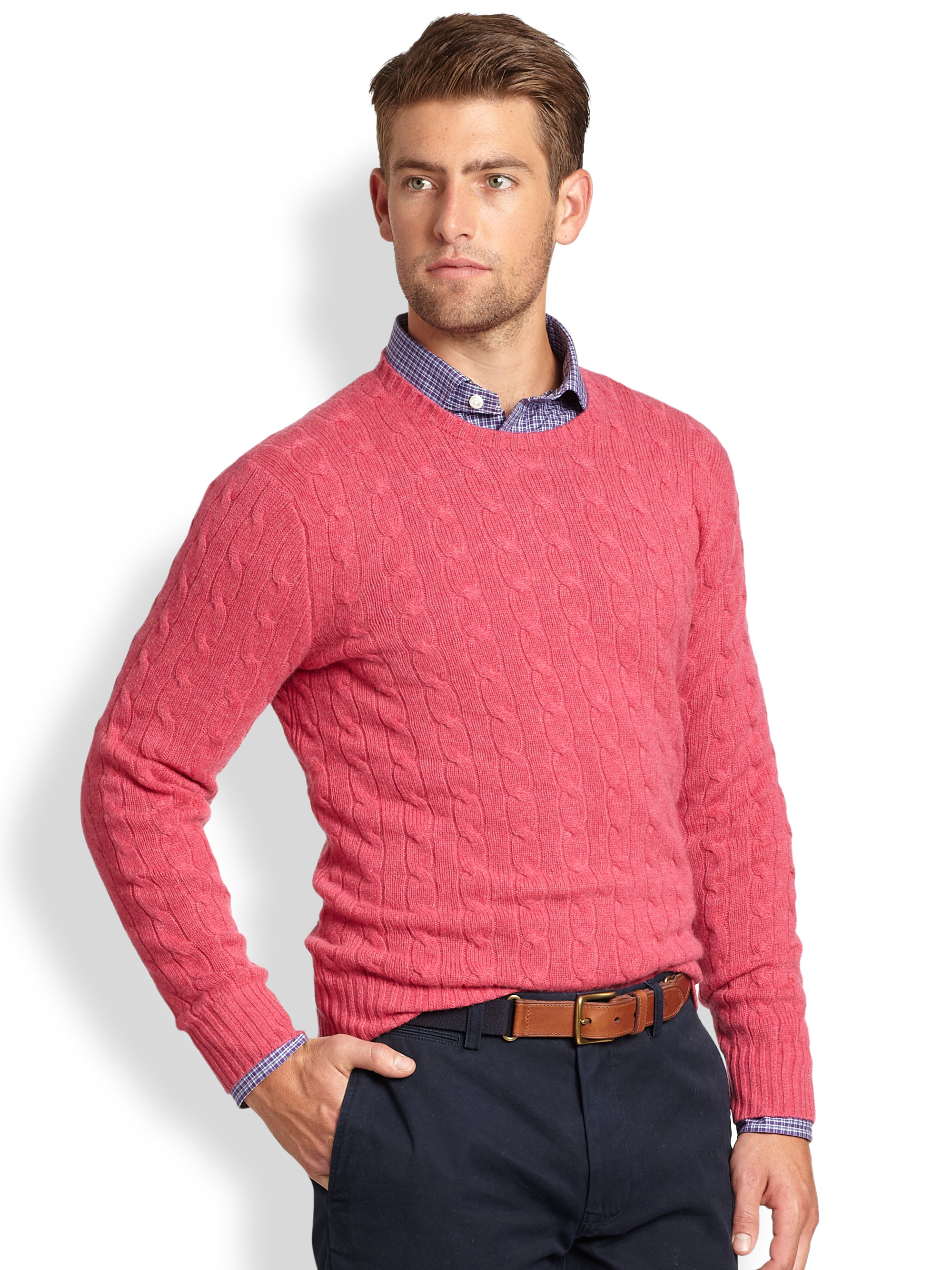 polo men's crew neck sweatshirt