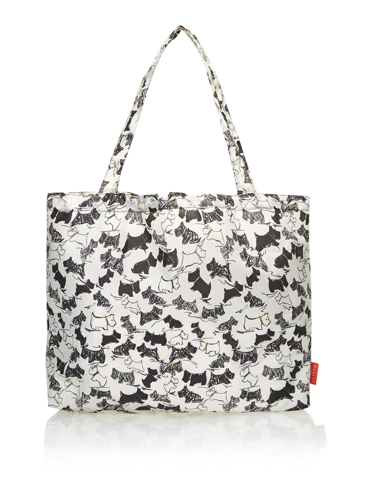 Radley White Fold Away Doodle Dog Bag in Gray (White) | Lyst