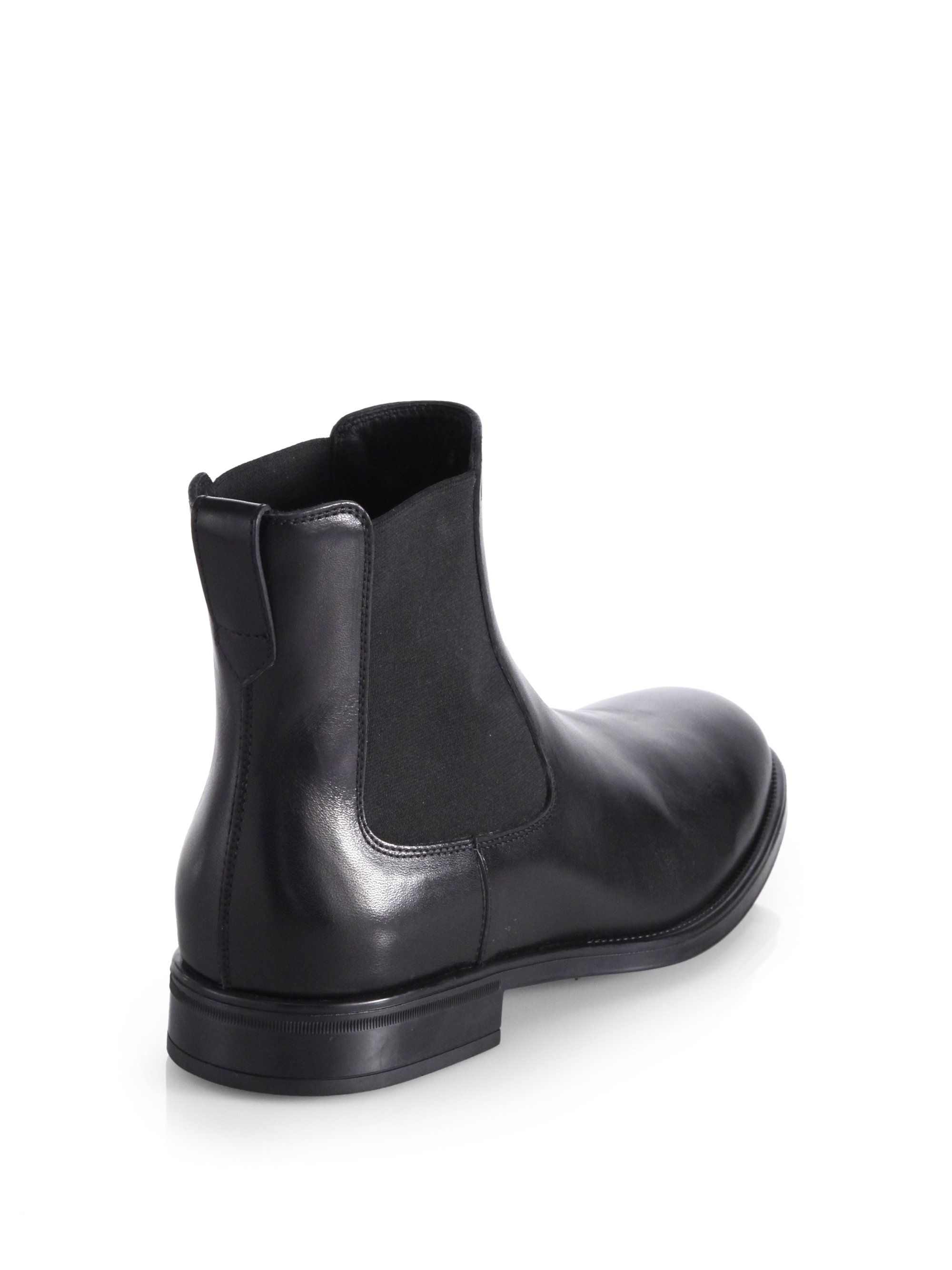 Tod's Leather Chelsea Boots in Black for Men | Lyst