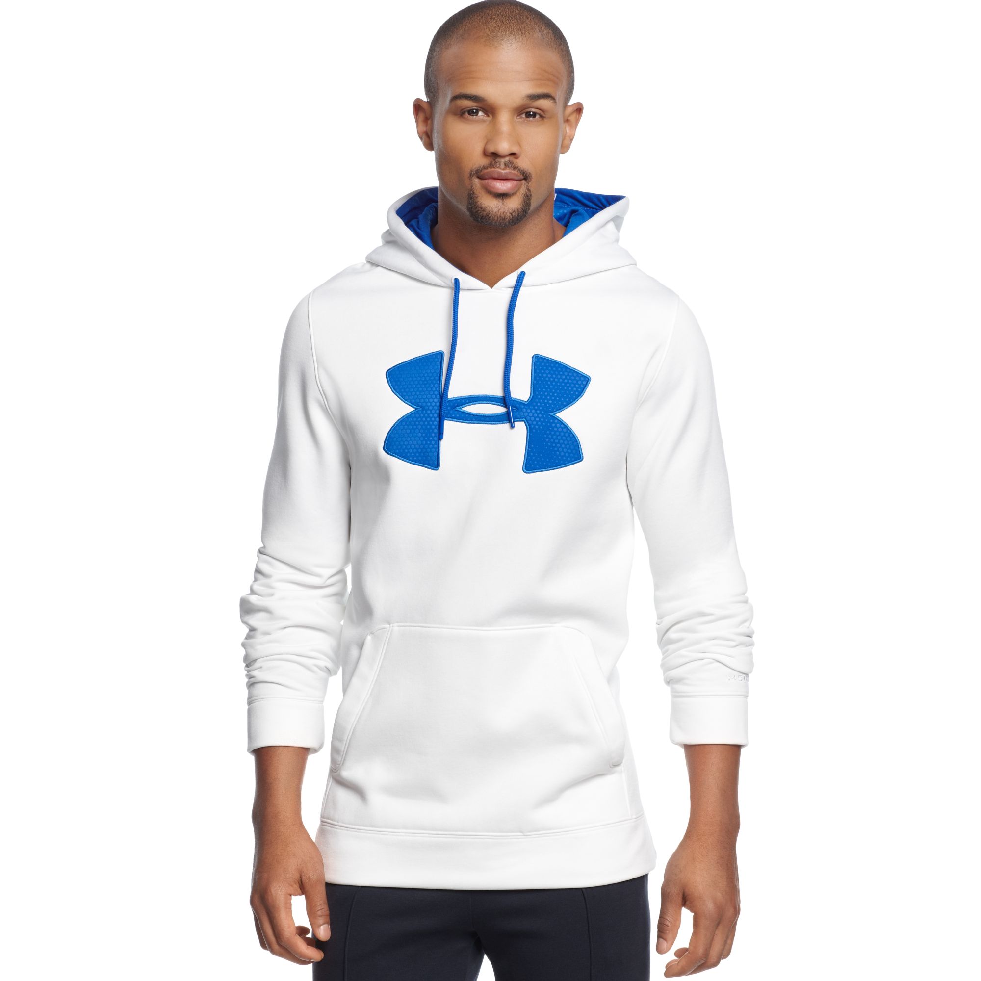 Lyst - Under Armour Fleece Storm Printed Logo Hoodie in White for Men