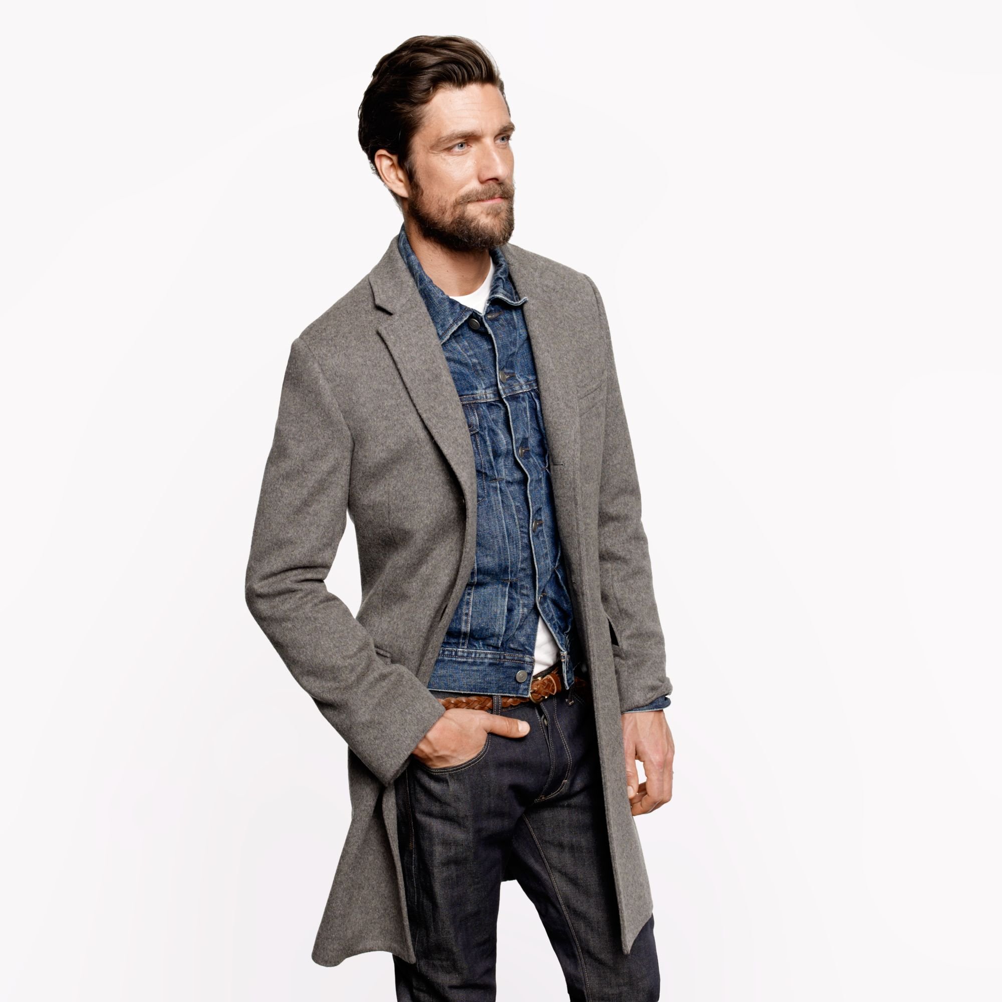 J.crew Ludlow Topcoat In Wool-cashmere With Thinsulate in Gray for Men ...