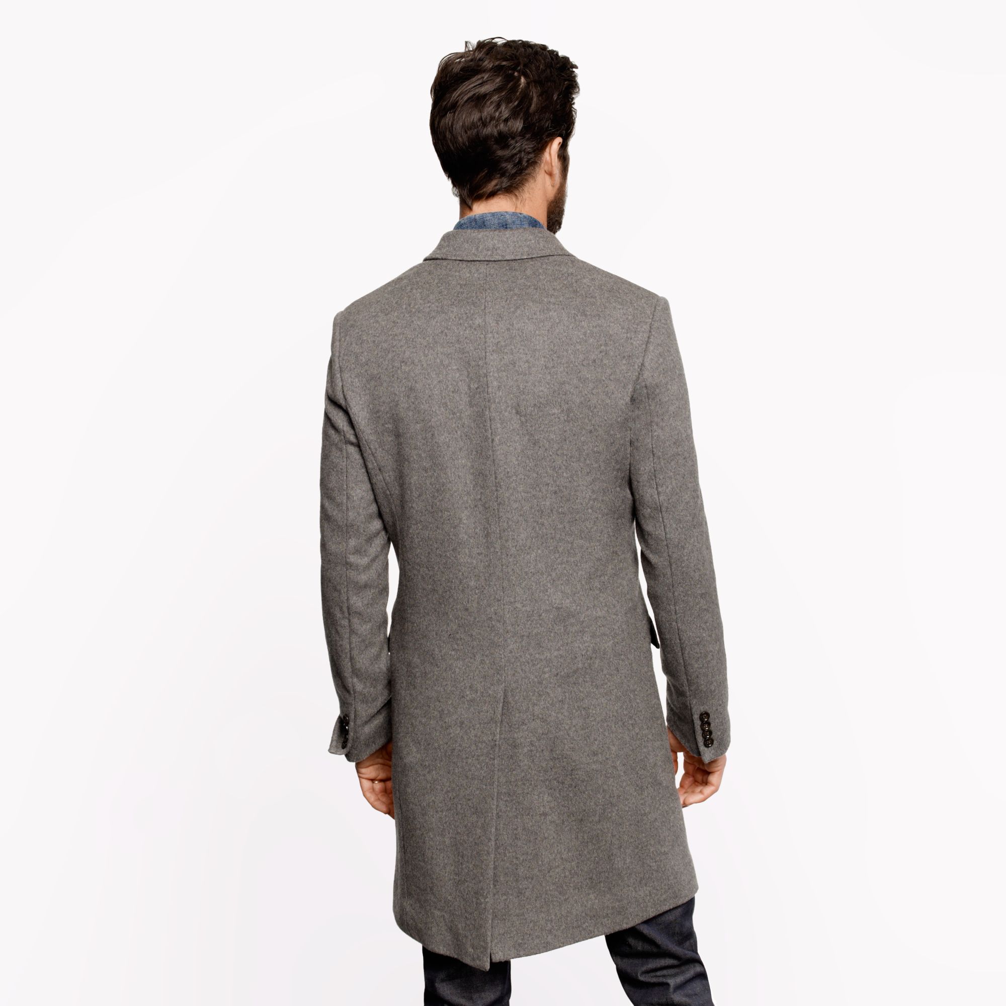 J.crew Ludlow Topcoat In Woolcashmere With Thinsulate in Gray for Men