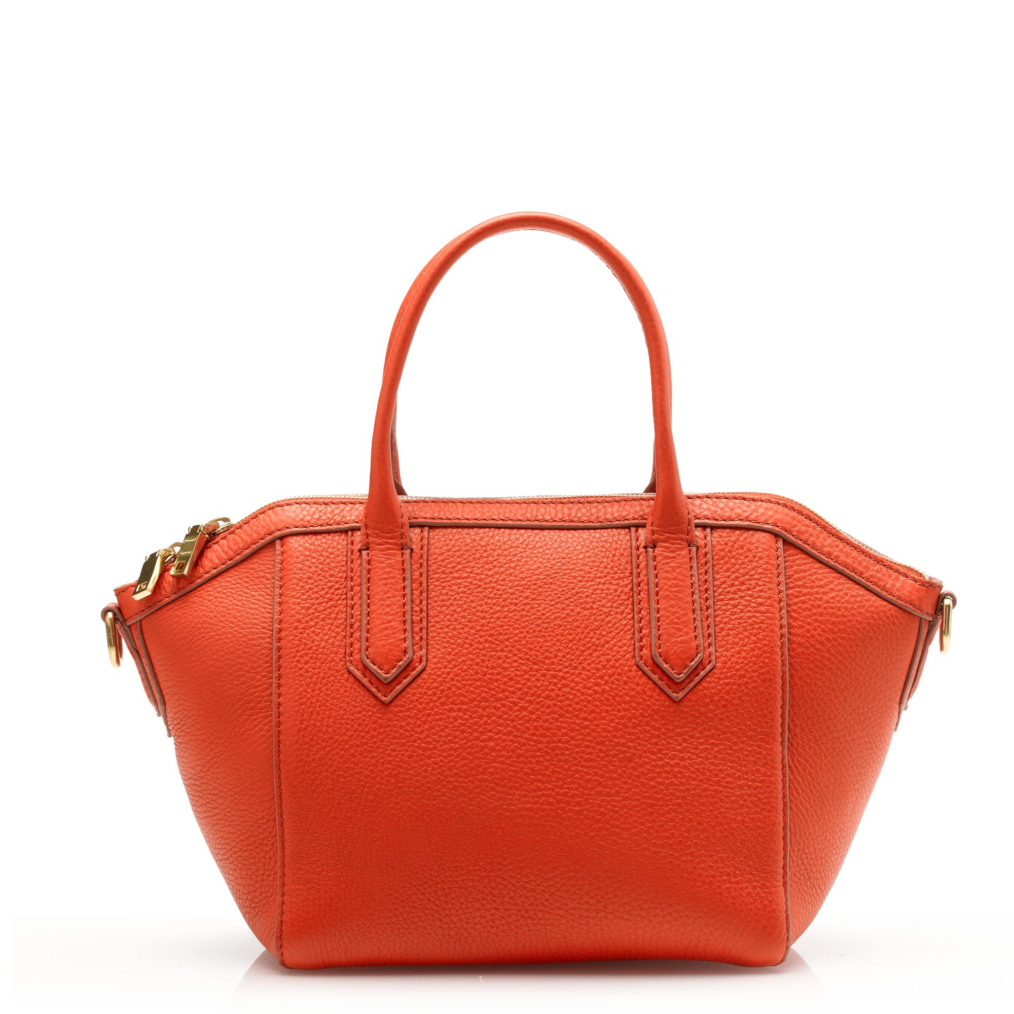 Lyst J.Crew Tartine Mini Satchel in Pebbled Leather in Orange