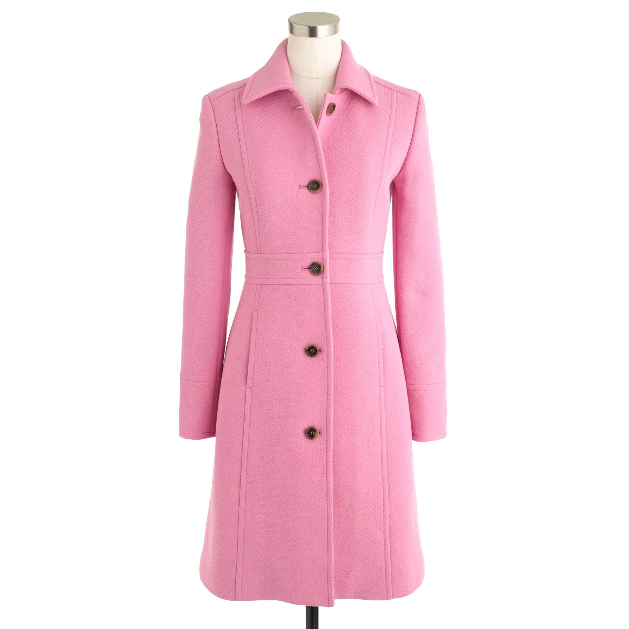 J.crew Petite Double-cloth Lady Day Coat With Thinsulate in Pink (retro ...