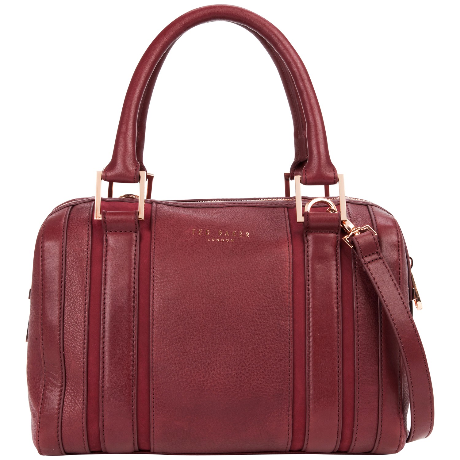 Ted Baker Kamilio Keeper Mini Bowling Handbag in Purple (Oxblood) | Lyst