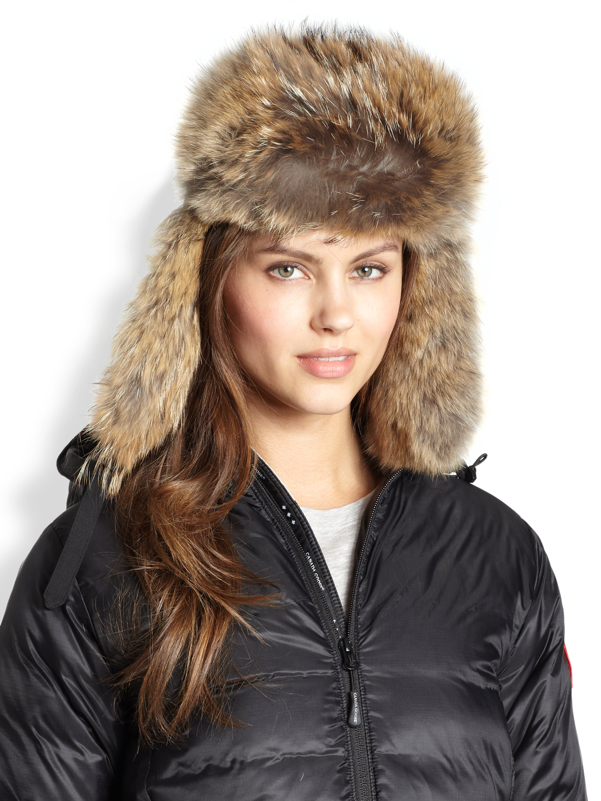 Lyst - Canada Goose Fur-Trimmed, Down Aviator Hat in Brown