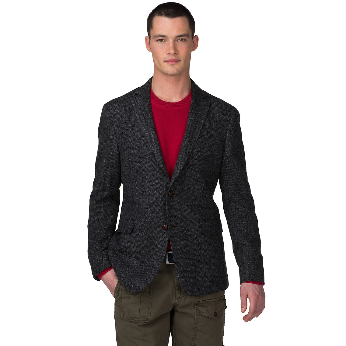 Tommy Hilfiger Cain Unlined Blazer in Gray for Men (charcoal heather ...