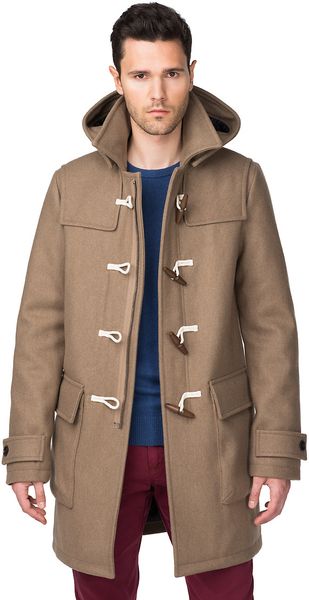 Tommy Hilfiger Duffle Coat in Brown for Men (desert taupe) | Lyst